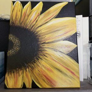 Sunflower Acrylic Painting Original
